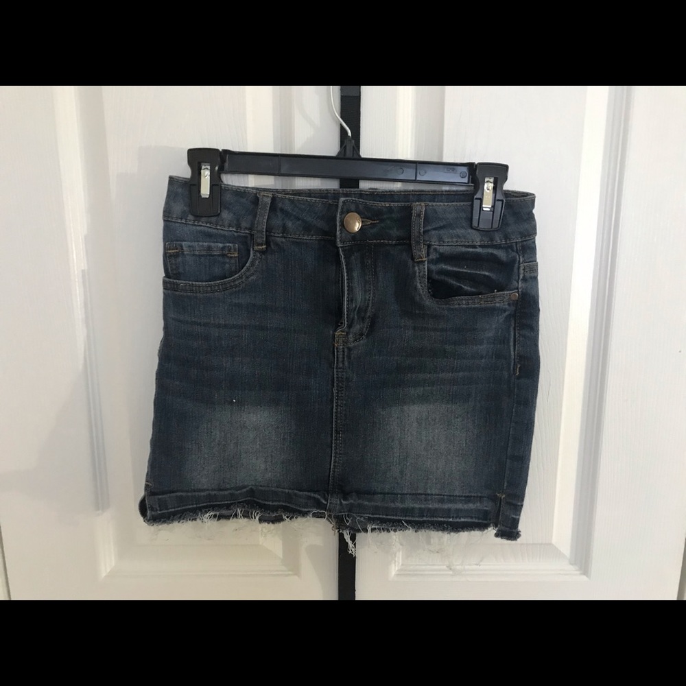 Blue Jean Mini Skirt.